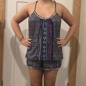 Adorable Patterned Pajama Set
